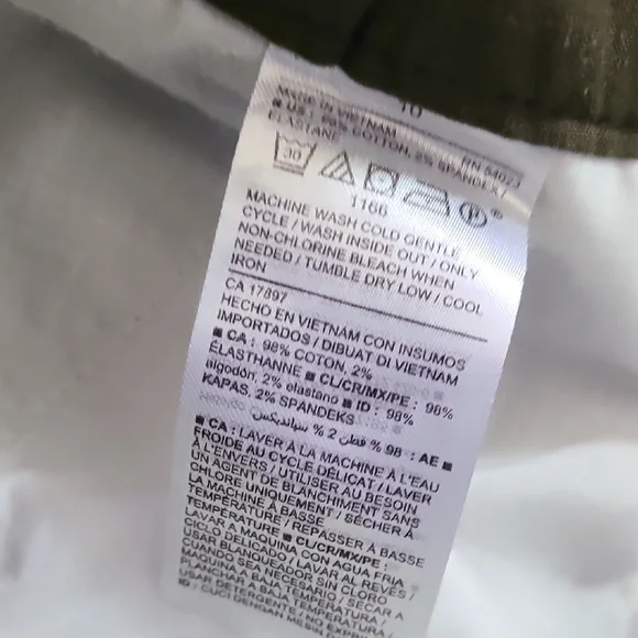 Old Navy Everyday Short High Rise Green Camouflage Shorts Sz 10 - Picture 3 of 4